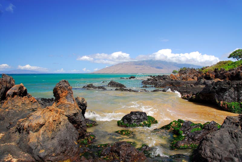 Rocky Shoreline By The Sea