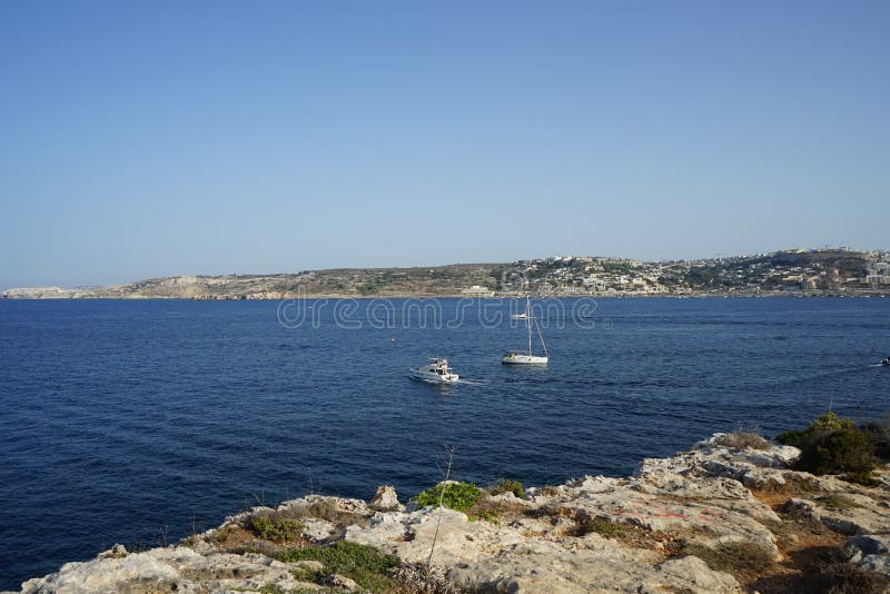 Rocky Shores and Unique Vegetation on the L-Ahrax Coastline. L-Ahrax ...