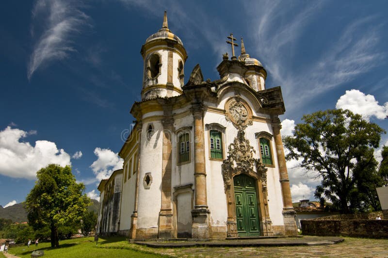 Iglesia de santo de es un rococó católico iglesia en, brasil.