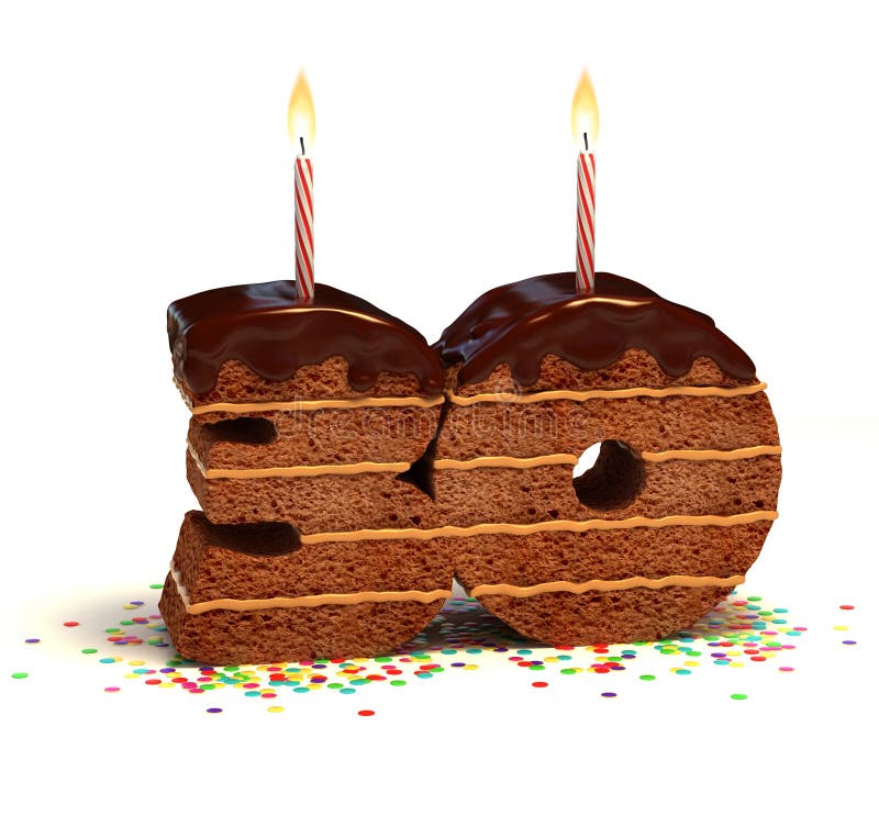 rocznicowy urodzinowy tort thirtieth ilustracji rocznicowy urodzinowy tort thirtieth ilustracji