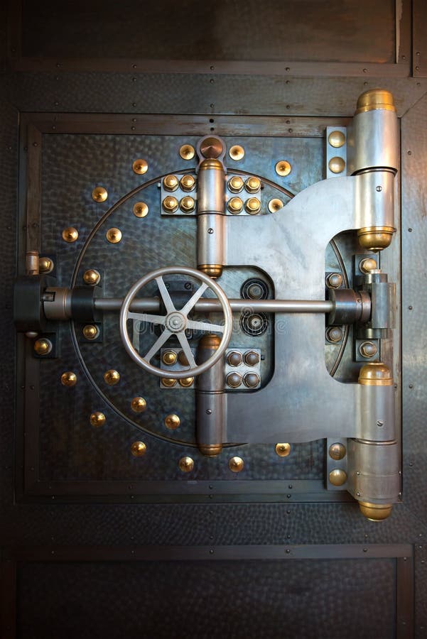 Rocznika banka krypty drzwi skrytka