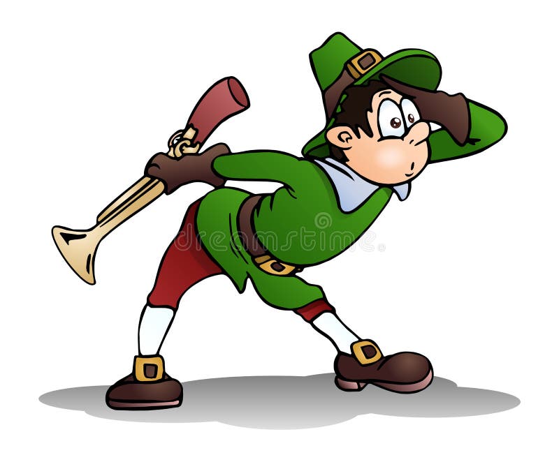 Rocznika myśliwy widzii coś ilustracji