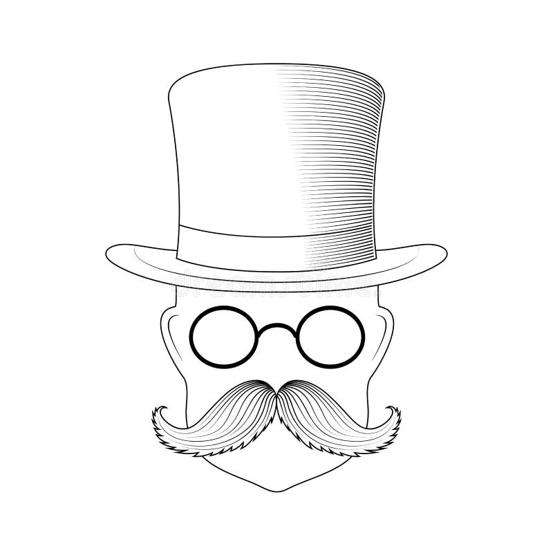 Rocznika symbolu dżentelmen royalty ilustracja