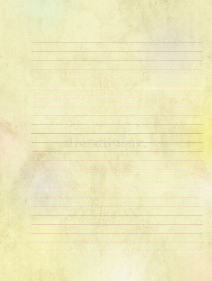 Rocznika writing papier dla listów ilustracja wektor