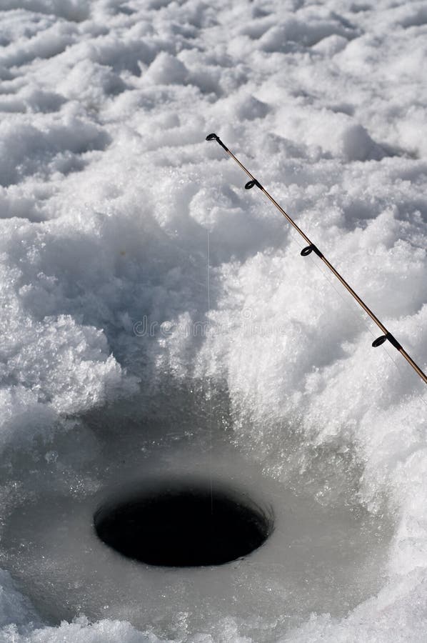 Ice fishing equipment stock photo. Image of painted, leisure 589106