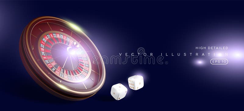 Roda de roleta do casino isolada no fundo azul ilustração realística do vetor 3D Roleta em linha do casino do pôquer ilustração royalty free Roda de roleta do casino isolada no fundo azul ilustração realística do vetor 3D Roleta em linha do casino do pôquer ilustração royalty free