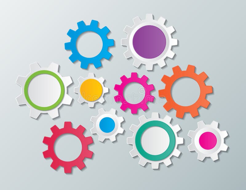Engrenagens ilustração do vetor