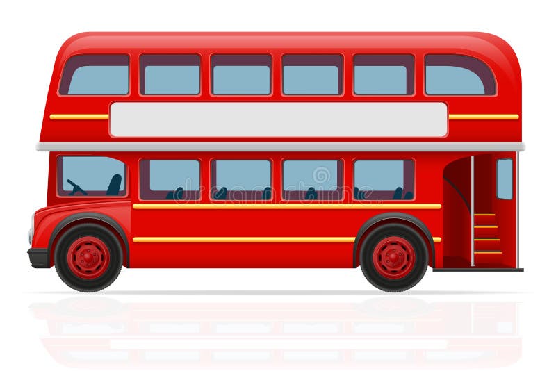 Rode de bus vectorillustratie van Londen royalty-vrije illustratie Rode de bus vectorillustratie van Londen royalty-vrije illustratie