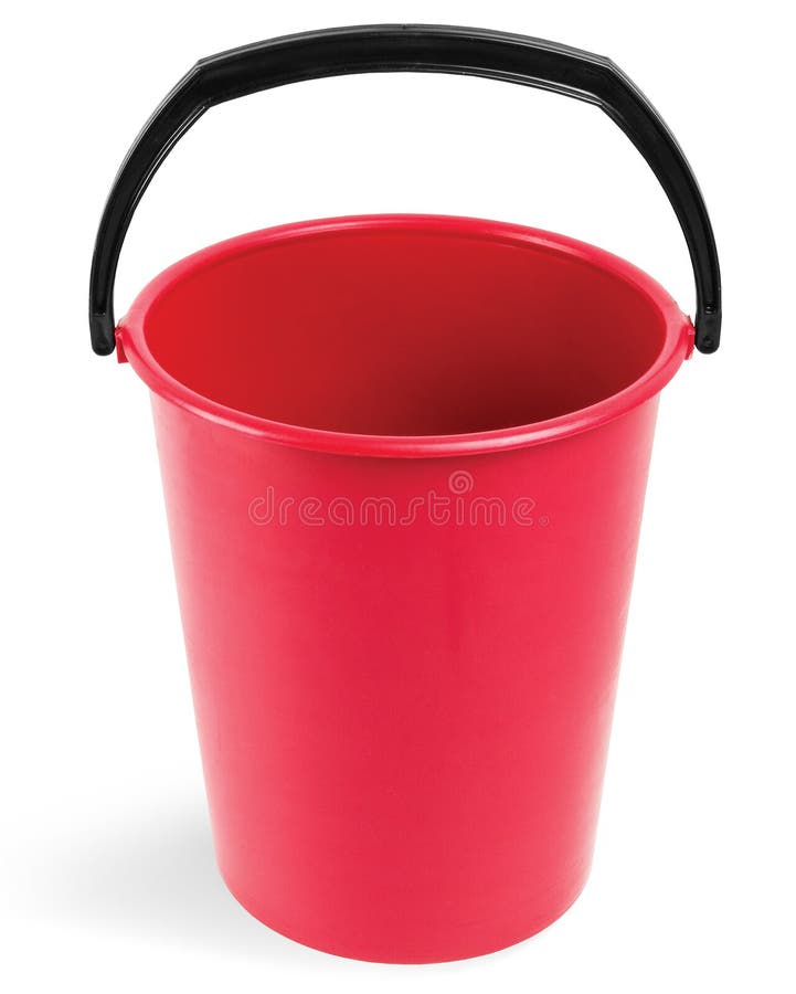 Rode emmer stock afbeelding Rode emmer stock afbeelding