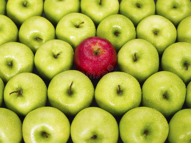 Rode en groene appelen Rode en groene appelen
