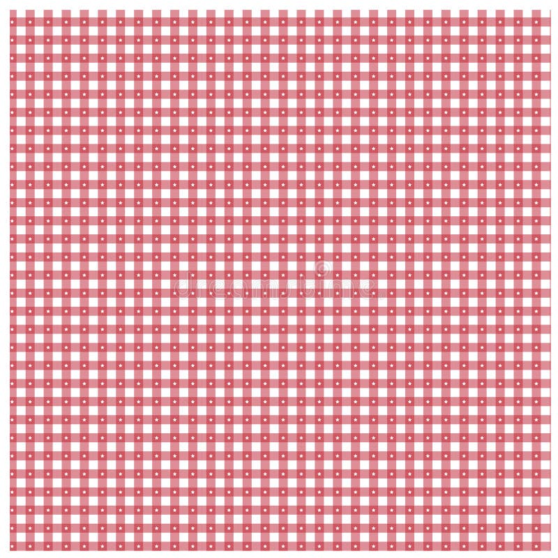 Rode gingang met sterpatroon stock illustratie Rode gingang met sterpatroon stock illustratie