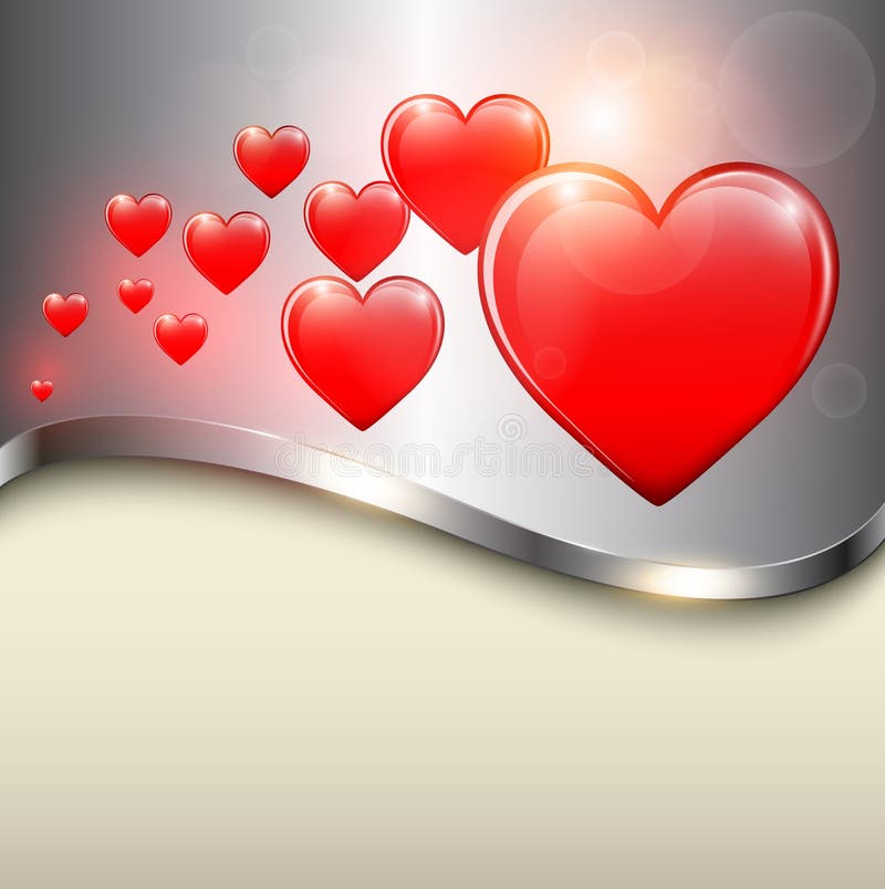 Rode hart achtergrond stock illustratie