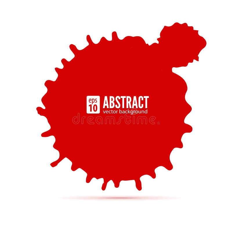 Rode inktvlek abstracte achtergrond Toespraakbel, vector 3D illustratie Grungesymbool voor kaarten, affiche, dekking en royalty-vrije illustratie Rode inktvlek abstracte achtergrond Toespraakbel, vector 3D illustratie Grungesymbool voor kaarten, affiche, dekking en royalty-vrije illustratie