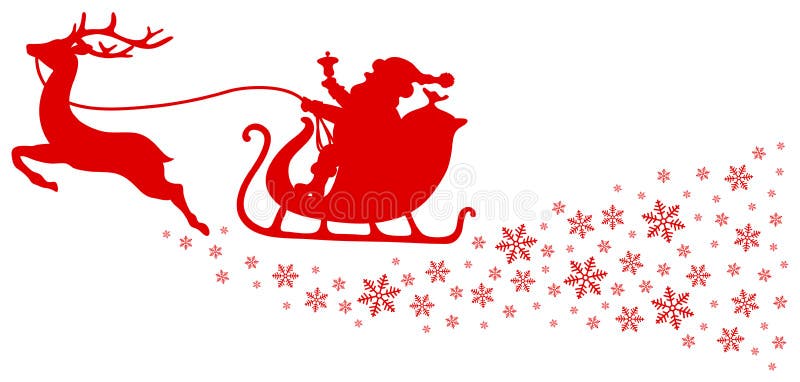 Rode Kerstmisar Één Rendier met Sneeuwvlokken vector illustratie Rode Kerstmisar Één Rendier met Sneeuwvlokken vector illustratie