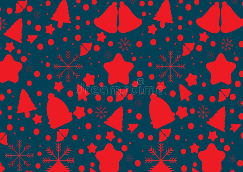 Rode klokken, sneeuwvlok, bomen Vector illustratie Eps 10 royalty-vrije illustratie Rode klokken, sneeuwvlok, bomen Vector illustratie Eps 10 royalty-vrije illustratie