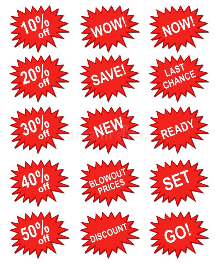 Rode marketing banner vector illustratie Rode marketing banner vector illustratie