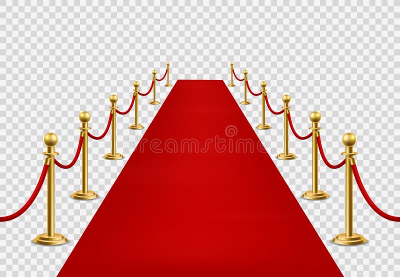 Rode tapijt. grote openingsceremoniële vip - gebeurtenis of staatsbezoek. roodfluwelen tapijt voor cinema premiere