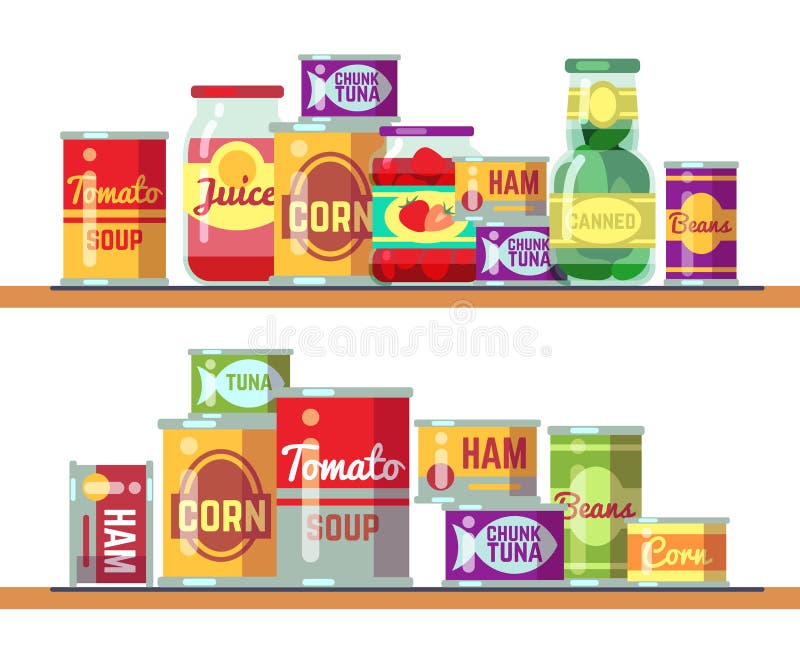 Rode tomatensoep en ingeblikte voedsel vectorillustratie stock illustratie Rode tomatensoep en ingeblikte voedsel vectorillustratie stock illustratie