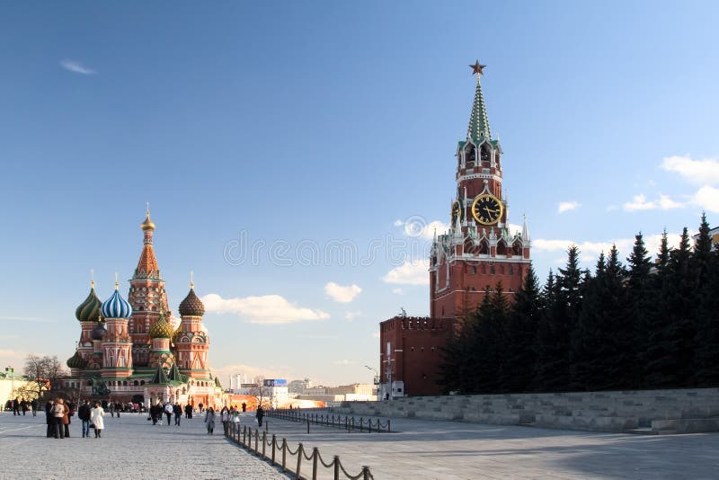 Rode Vierkante mening. Moscow.Russia royalty-vrije stock afbeeldingen Rode Vierkante mening. Moscow.Russia royalty-vrije stock afbeeldingen