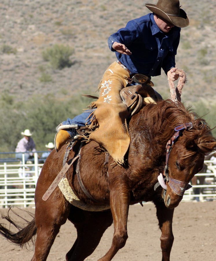 Rodeos are very popular in the western states of the United States. One of the most popular rodeo events is bronc (bucking horse) riding. Rodeos are very popular in the western states of the United States. One of the most popular rodeo events is bronc (bucking horse) riding.