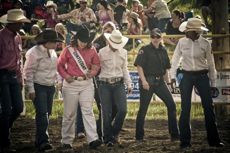 Canadian pro rodeo sports medicine in Airdrie Alberta Canada. Western rodeo in 2011. Canadian pro rodeo sports medicine in Airdrie Alberta Canada. Western rodeo in 2011