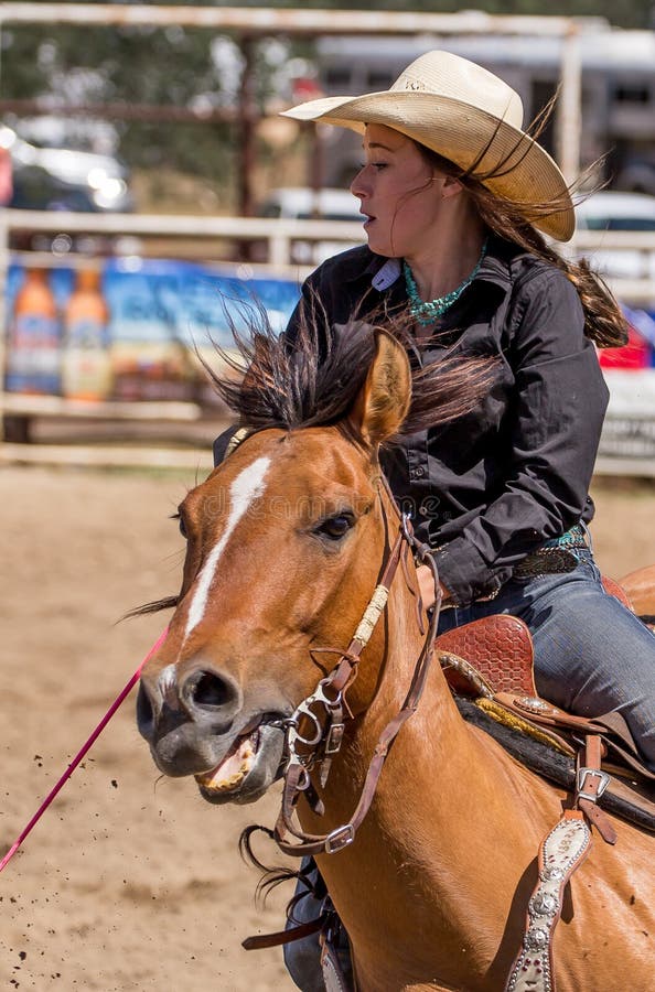 Rodeo Cowgirl royalty free stock images Rodeo Cowgirl royalty free stock images