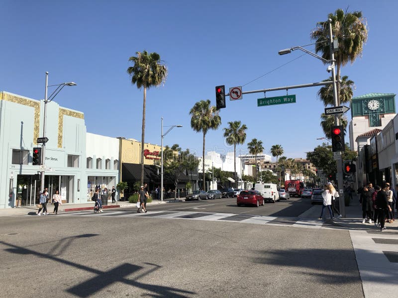 Rodeo Drive à Beverly Hills photo libre de droits Rodeo Drive à Beverly Hills photo libre de droits