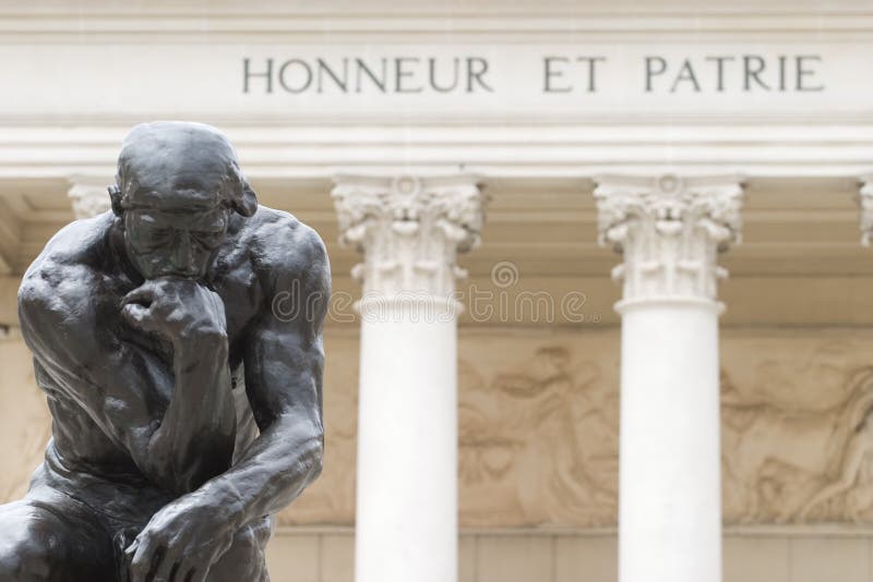 rodin s myśliciel fotografia stock rodin s myśliciel fotografia stock