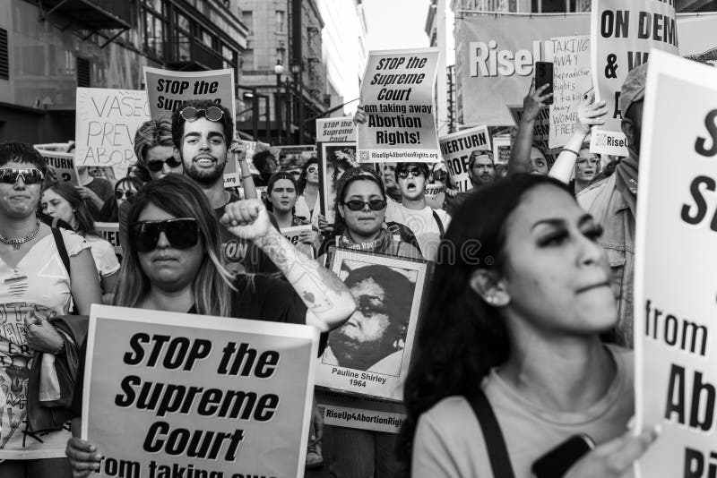 Roe Vs Wade Protest Downtown Los Angeles