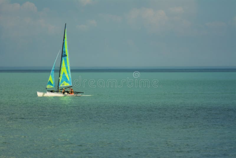 Nice green boat on lake Michigan. Nice green boat on lake Michigan