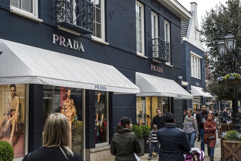 Roermond Netherlands 07.05.2017 Logo Of The Prada Luxury Store In The Mc Arthur Glen Designer ...