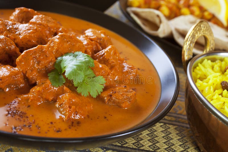 Rogan Josh Indian Curry stock image. Image of cuisine - 25565917