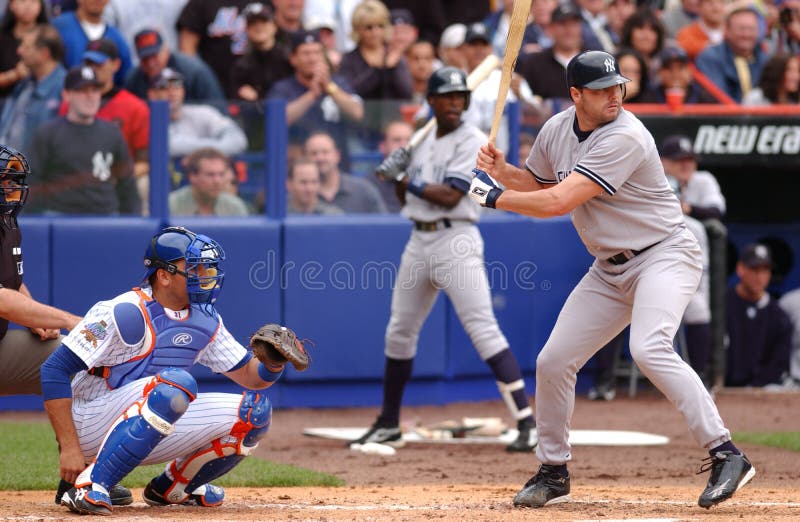 Roger Clemens and Mike Piazza, June 15, 2002.