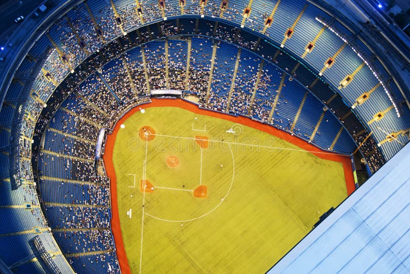 Rogers Center from the CN Tower stock photography