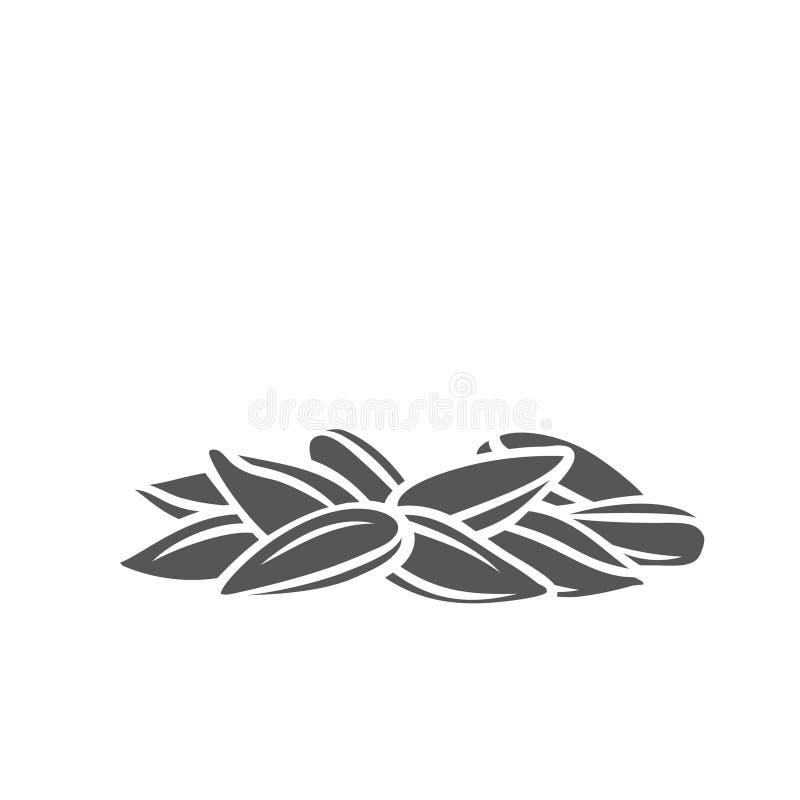 Roggenkorn-Glyphen-Symbol lizenzfreie abbildung