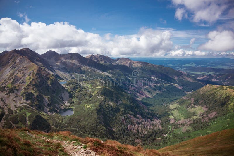 Rohacske Plesa - 4 małe jeziora górskie w Słowacji, część Tatry Mountains zdjęcie royalty free Rohacske Plesa - 4 małe jeziora górskie w Słowacji, część Tatry Mountains zdjęcie royalty free