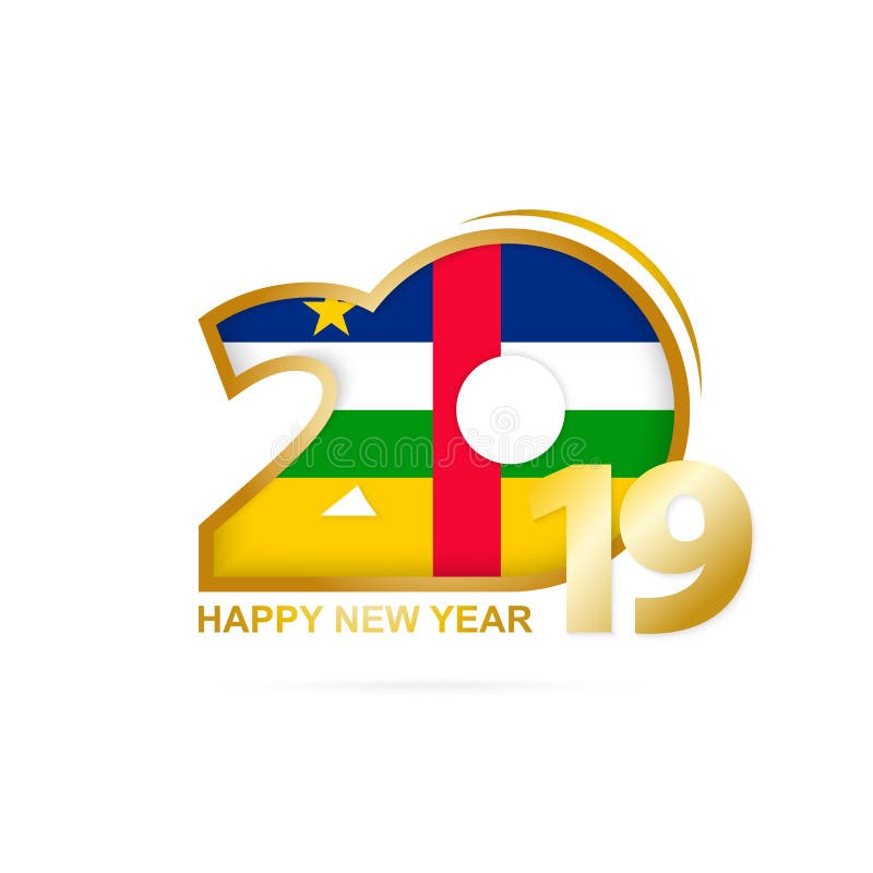 Rok 2019 z samochód flagi wzorem szczęśliwy projekta nowy rok ilustracji Rok 2019 z samochód flagi wzorem szczęśliwy projekta nowy rok ilustracji