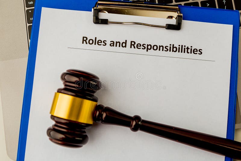 Roles And Responsibilities Paper Document At The Table. Stock Image - Image  Of Link, Building: 195834983