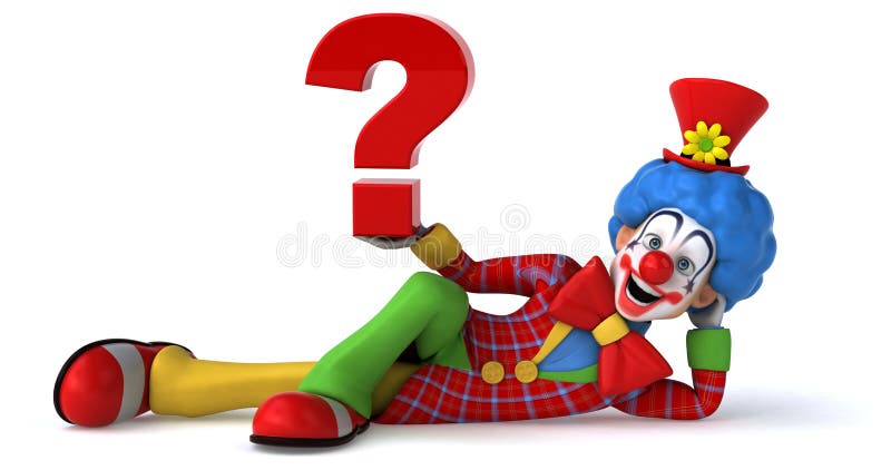 Rolig clown vektor illustrationer Rolig clown vektor illustrationer