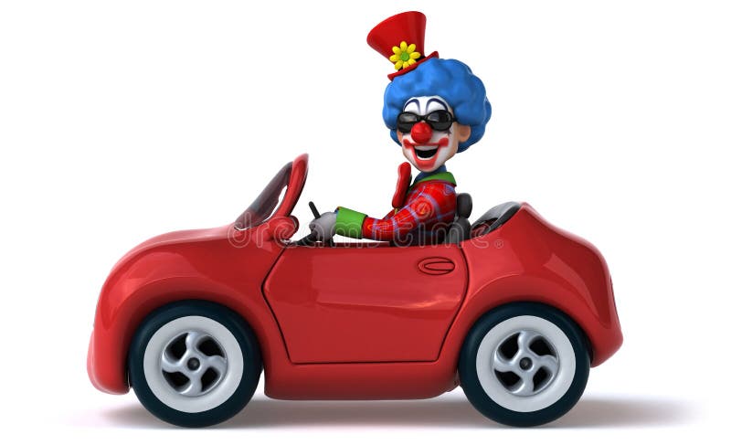 Rolig clown royaltyfri illustrationer Rolig clown royaltyfri illustrationer