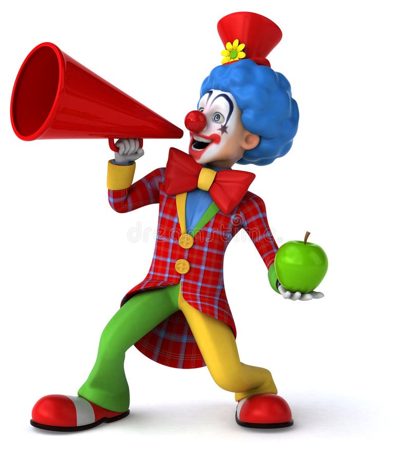 Rolig clown vektor illustrationer Rolig clown vektor illustrationer