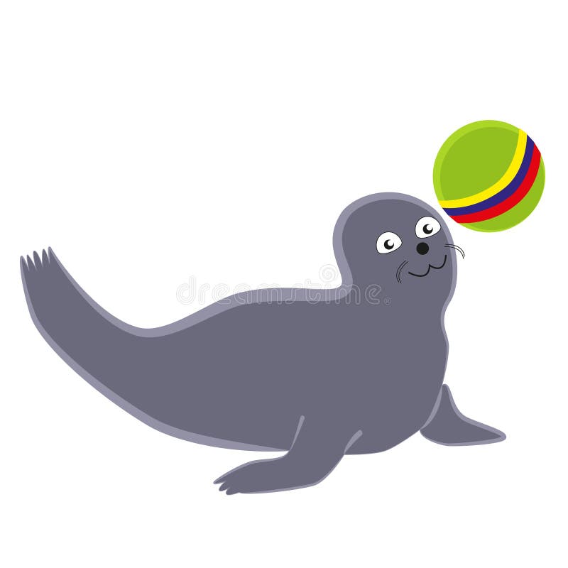 Rolig skyddsremsa som spelar med en boll royaltyfri illustrationer Rolig skyddsremsa som spelar med en boll royaltyfri illustrationer
