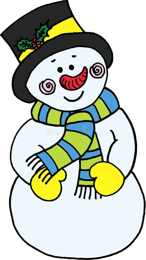 rolig snowman stock illustrationer rolig snowman stock illustrationer