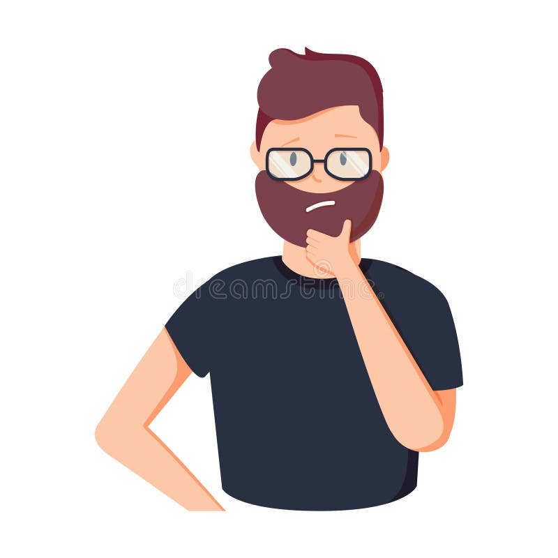 Roligt tänka för tecknad filmaffärsman Person i exponeringsglas som har gestillustrationen Idérik manidékläckning royaltyfri illustrationer Roligt tänka för tecknad filmaffärsman Person i exponeringsglas som har gestillustrationen Idérik manidékläckning royaltyfri illustrationer