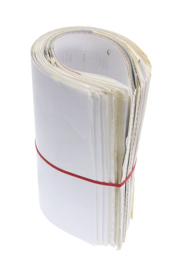 Roll of Business Documents royalty free stock image Roll of Business Documents royalty free stock image