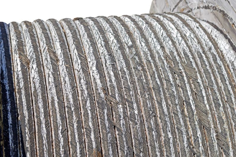 Roll of Highvoltage Power Cable Stock Photo Image of connection