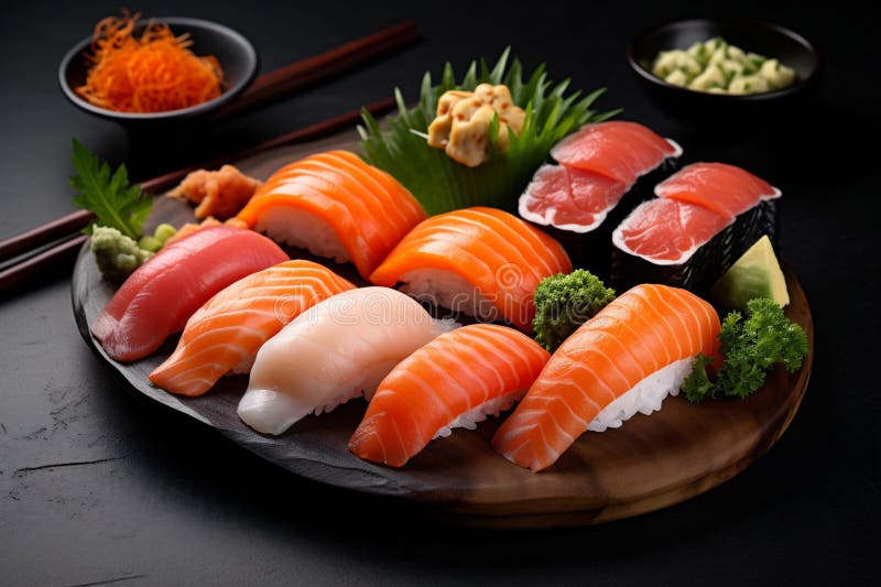 Roll Fish Food Asian Fresh Rice Healthy Japanese Seafood Sushi