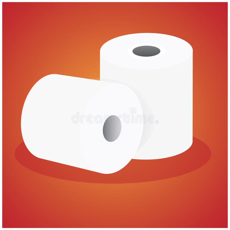 Roll paper royalty free illustration