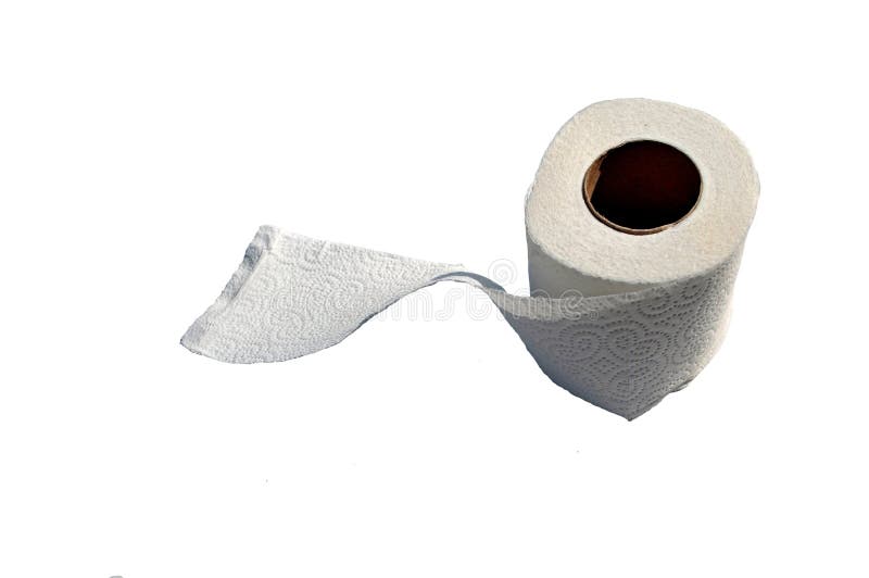 A roll of toilet paper