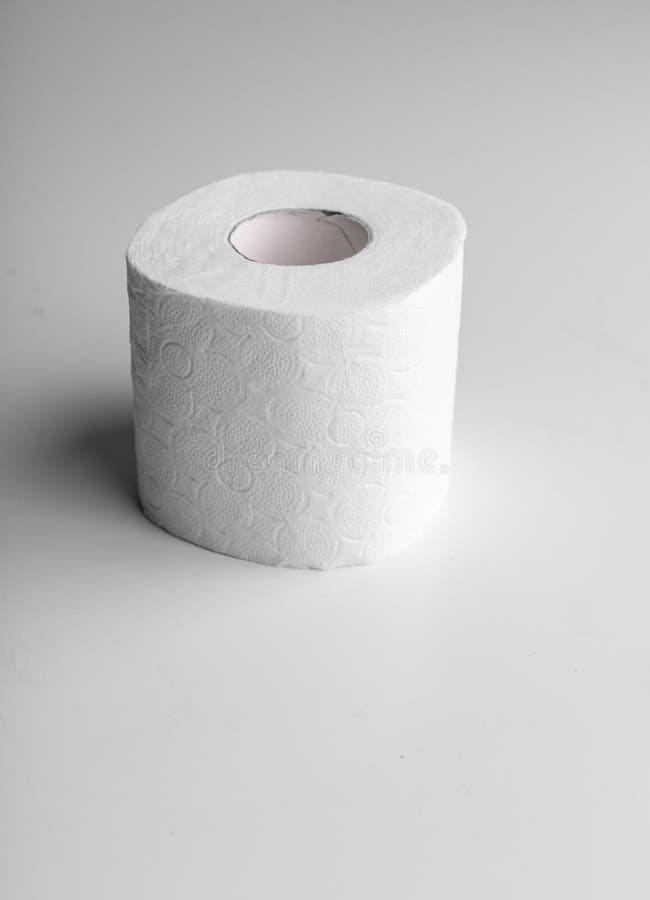 Roll of Toilet Paper or Tissue Isolated on White Stock Photo Image of cleaner, everyday 175978346